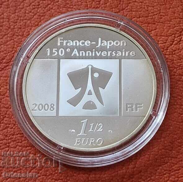 Licitație Franța • 1 ½ euro • 2008 • Kanei Tsuho (monedă japoneză)