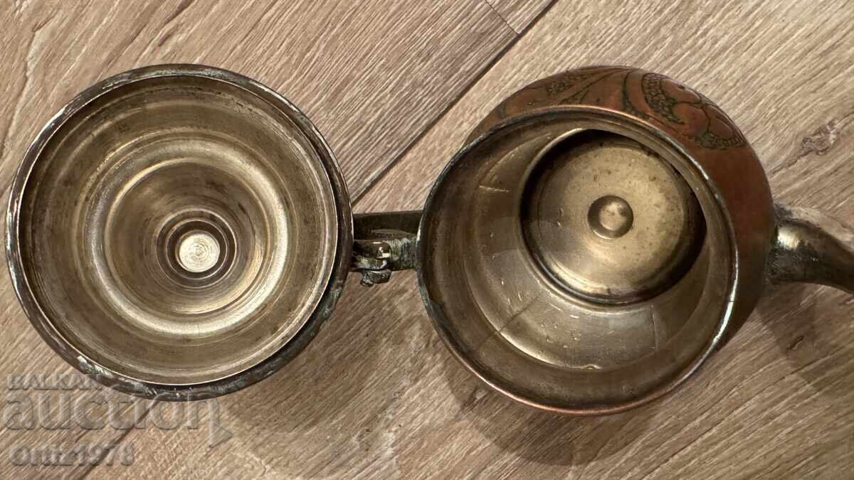 Ceainic mic din cupru forjat – bijuterie, anii '60 - 6