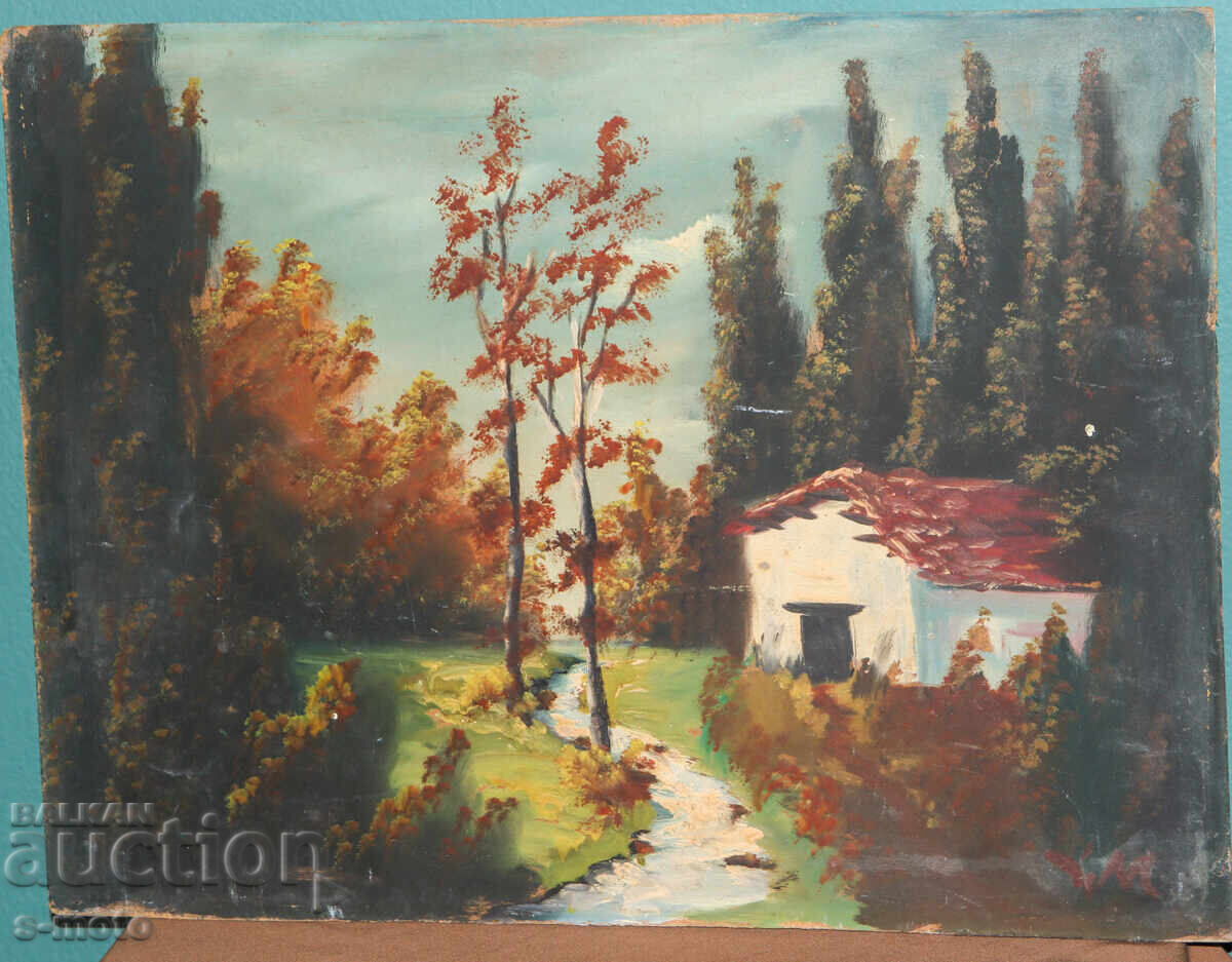 Аукцион Картина маслени бои пейзаж