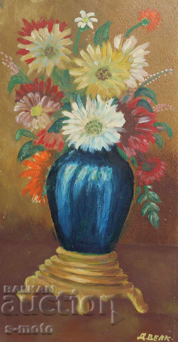 Delivery of Oil painting still life with flowers