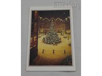 CRĂCIUN ÎN PIAȚĂ, FELICITARE PICTATĂ CU GURA