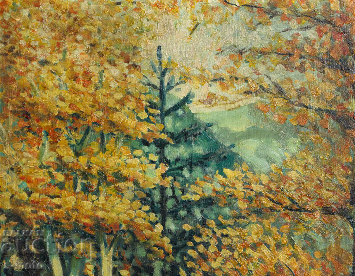 Доставка на Картина маслени бои горски пейзаж Доставка на Картина маслени бои горски пейзаж