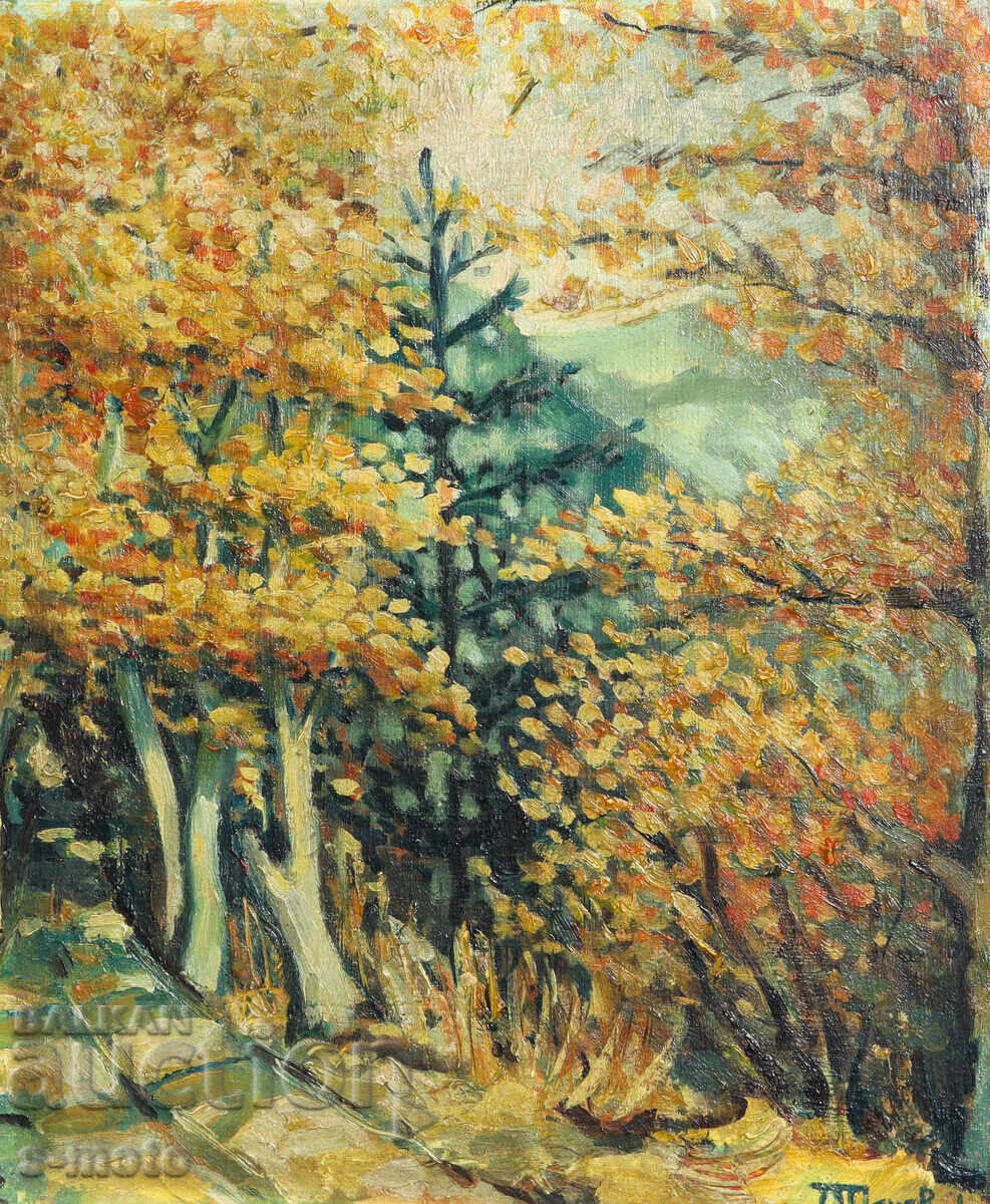 Картина маслени бои горски пейзаж Картина маслени бои горски пейзаж