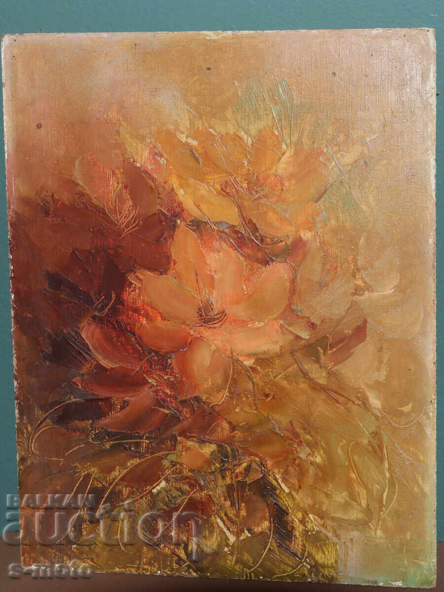 Δημοπρασία Έργο ζωγραφικής με λάδι νεκρή φύση με λουλούδια Δημοπρασία Έργο ζωγραφικής με λάδι νεκρή φύση με λουλούδια