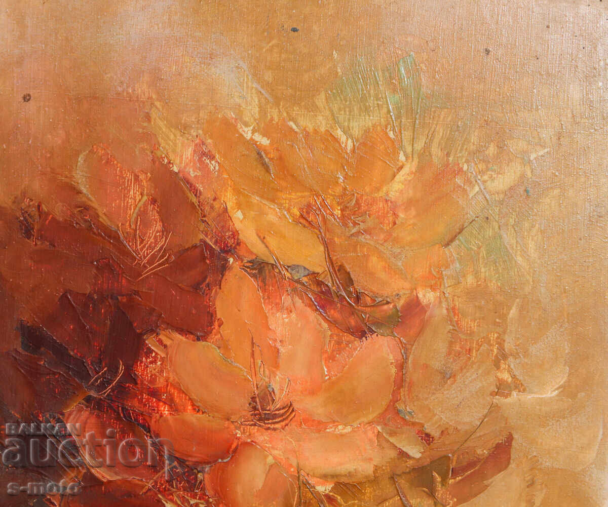 Παράδοση Έργο ζωγραφικής με λάδι νεκρή φύση με λουλούδια Παράδοση Έργο ζωγραφικής με λάδι νεκρή φύση με λουλούδια