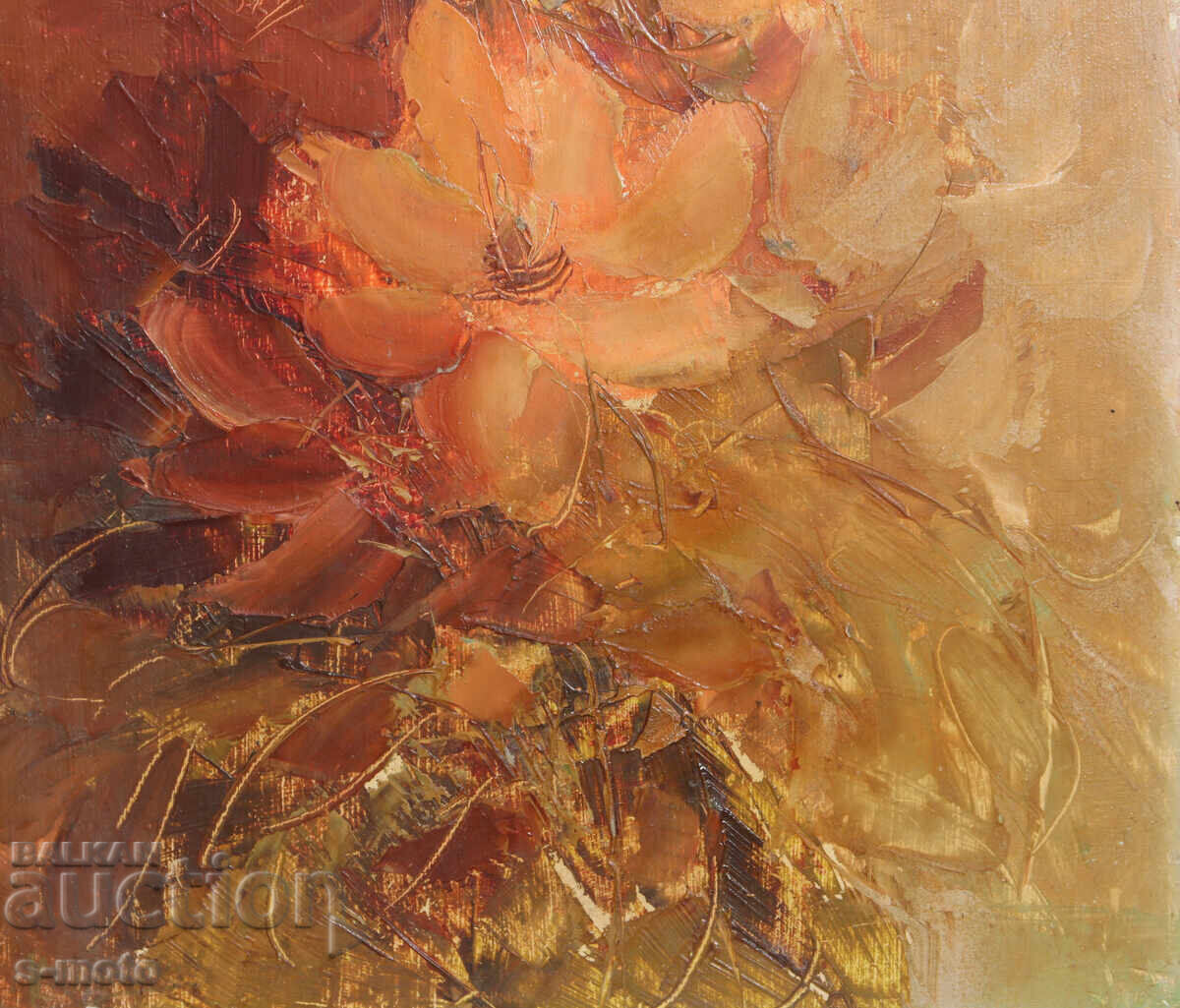 Έργο ζωγραφικής με λάδι νεκρή φύση με λουλούδια - 6 Έργο ζωγραφικής με λάδι νεκρή φύση με λουλούδια - 6