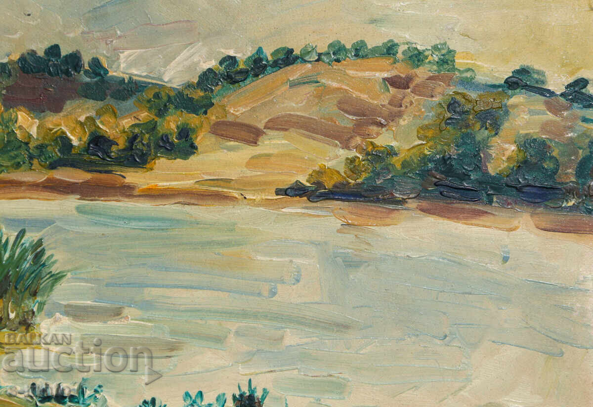 Картина маслени бои речен пейзаж - 5 Картина маслени бои речен пейзаж - 5