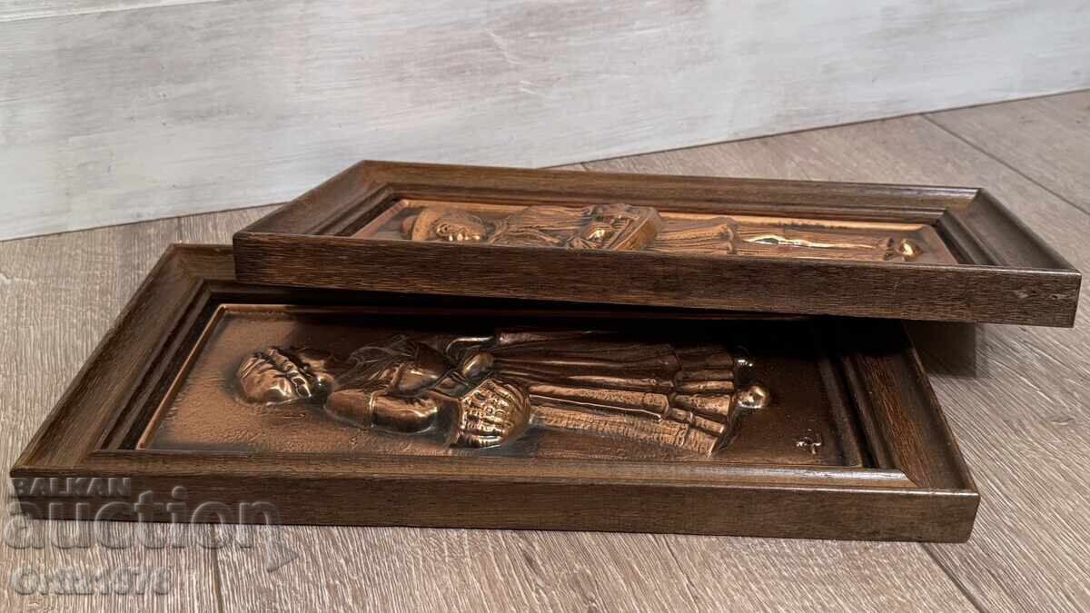 Комплект Френски медни картини. - 5