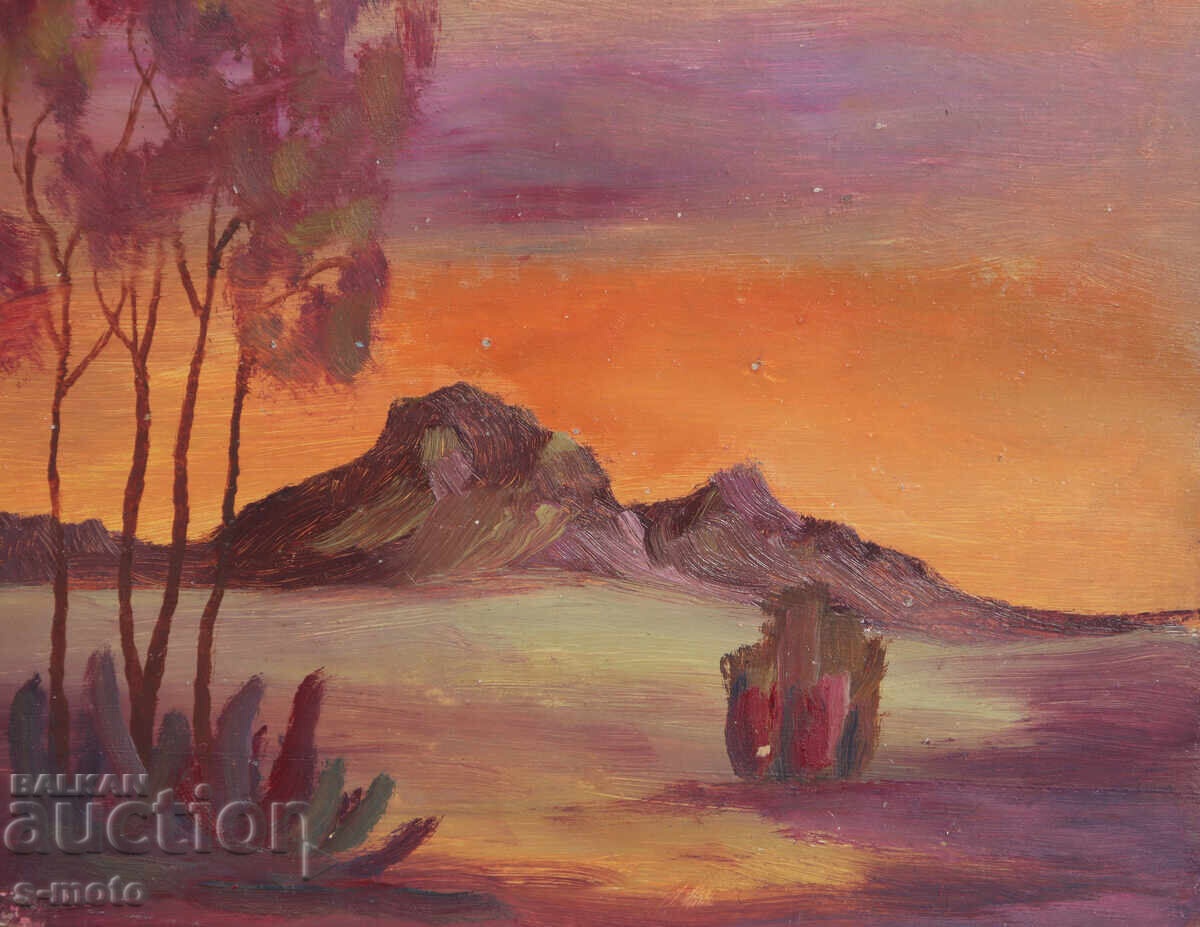 Доставка на Картина маслени бои абстрактен пейзаж