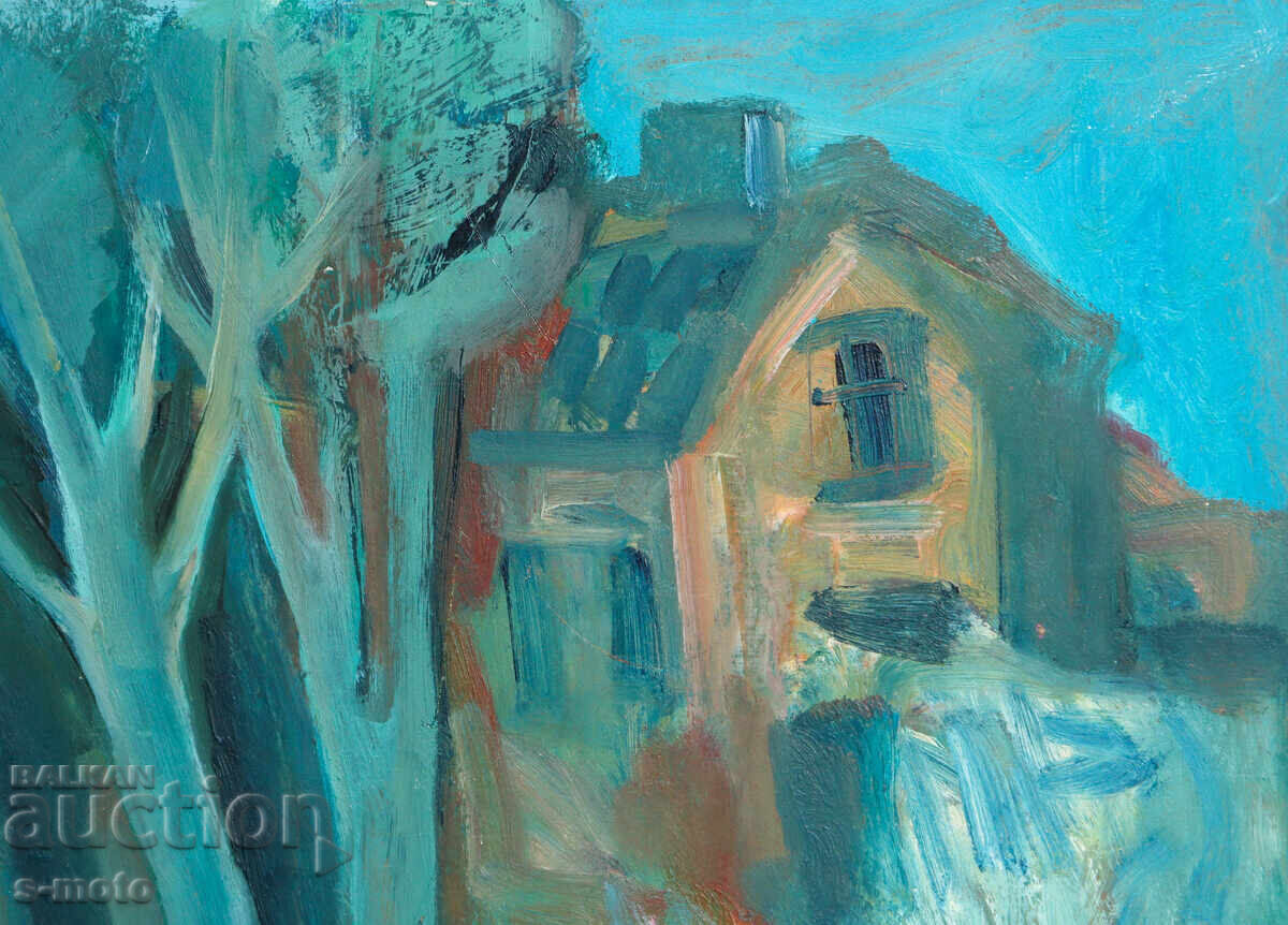 Доставка на Картина маслени бои абстрактен пейзаж