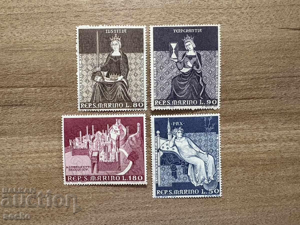 Сан Марино - Фрески в Сиена (1969) MNH Сан Марино - Фрески в Сиена (1969) MNH