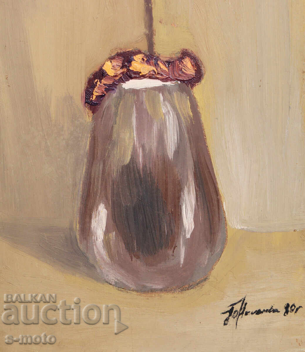 Έργο ζωγραφικής με λάδι νεκρή φύση με λουλούδια - 6 Έργο ζωγραφικής με λάδι νεκρή φύση με λουλούδια - 6