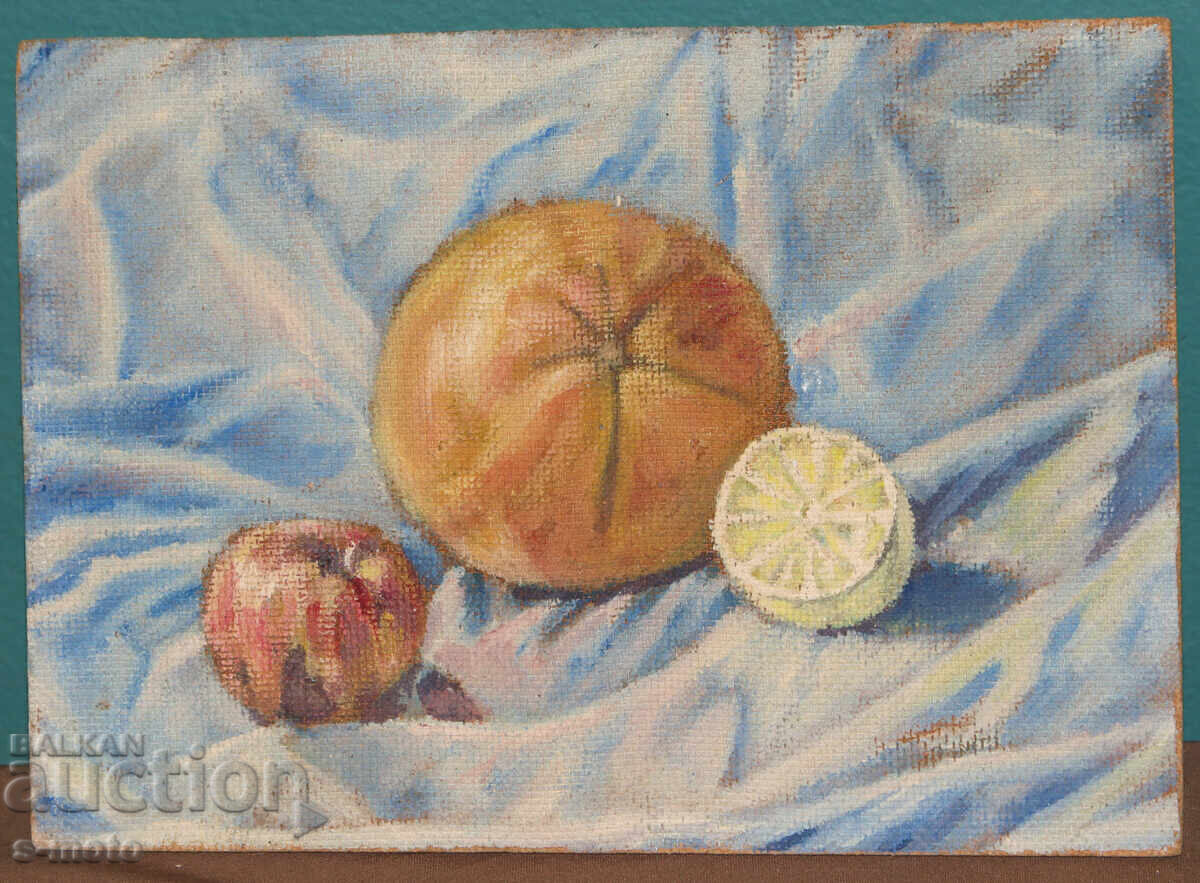 Έργο ζωγραφικής με λάδι νεκρή φύση με φρούτα με τιμή 160.00 BGN | € 81.81 Έργο ζωγραφικής με λάδι νεκρή φύση με φρούτα με τιμή 160.00 BGN | € 81.81