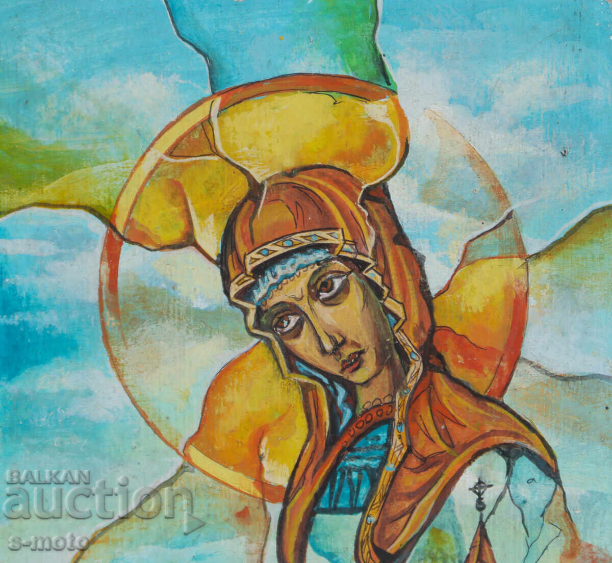 Tablou tempera tematică religioasă - 5 Tablou tempera tematică religioasă - 5