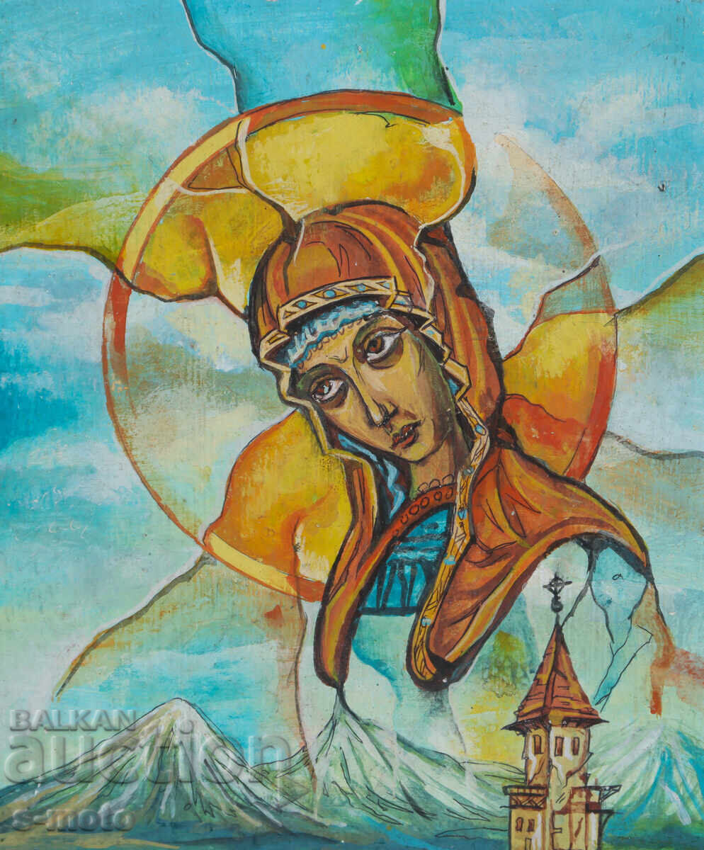 Tablou tempera tematică religioasă - 6 Tablou tempera tematică religioasă - 6