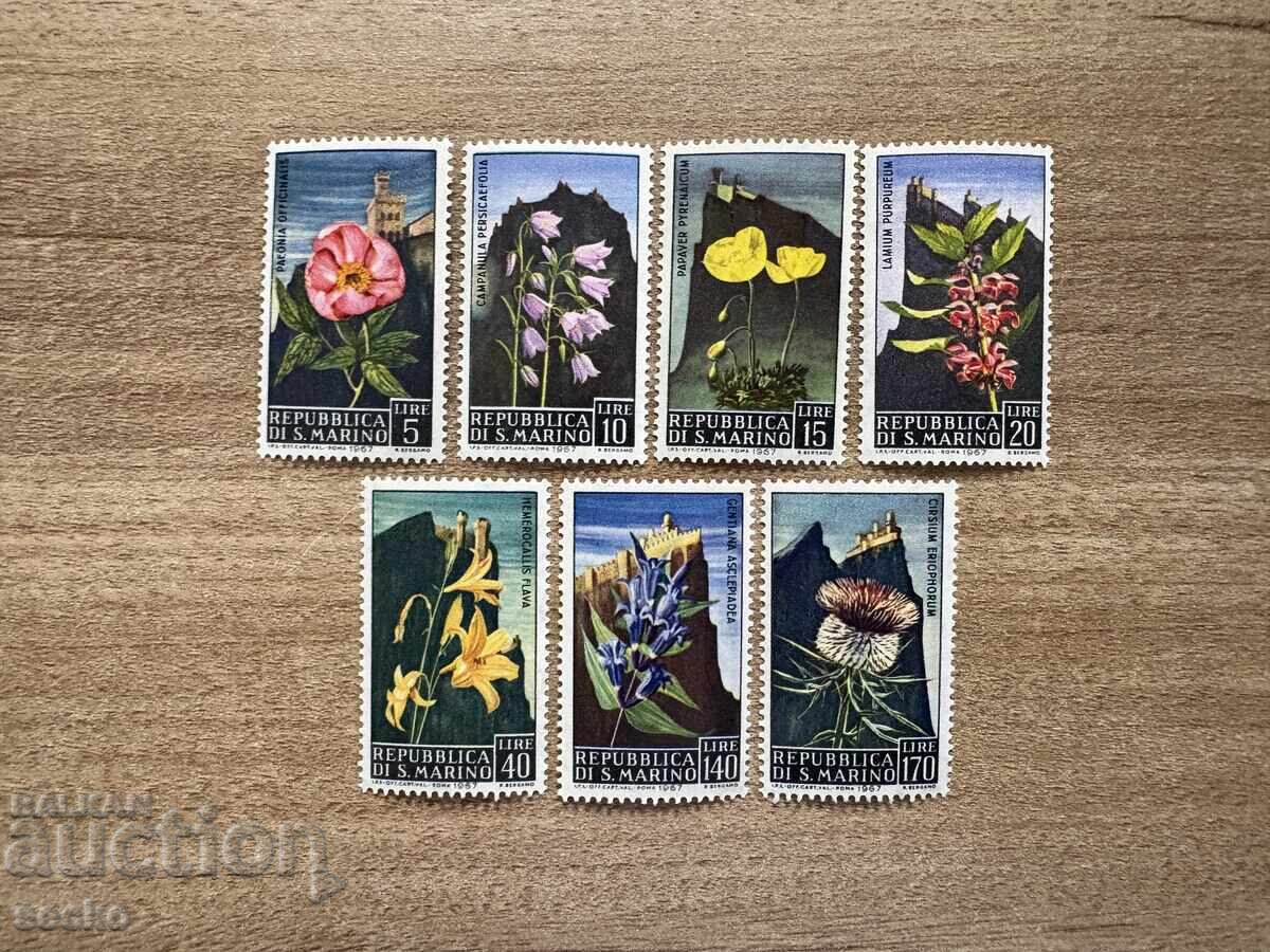 San Marino - Flori (1967) MNH San Marino - Flori (1967) MNH