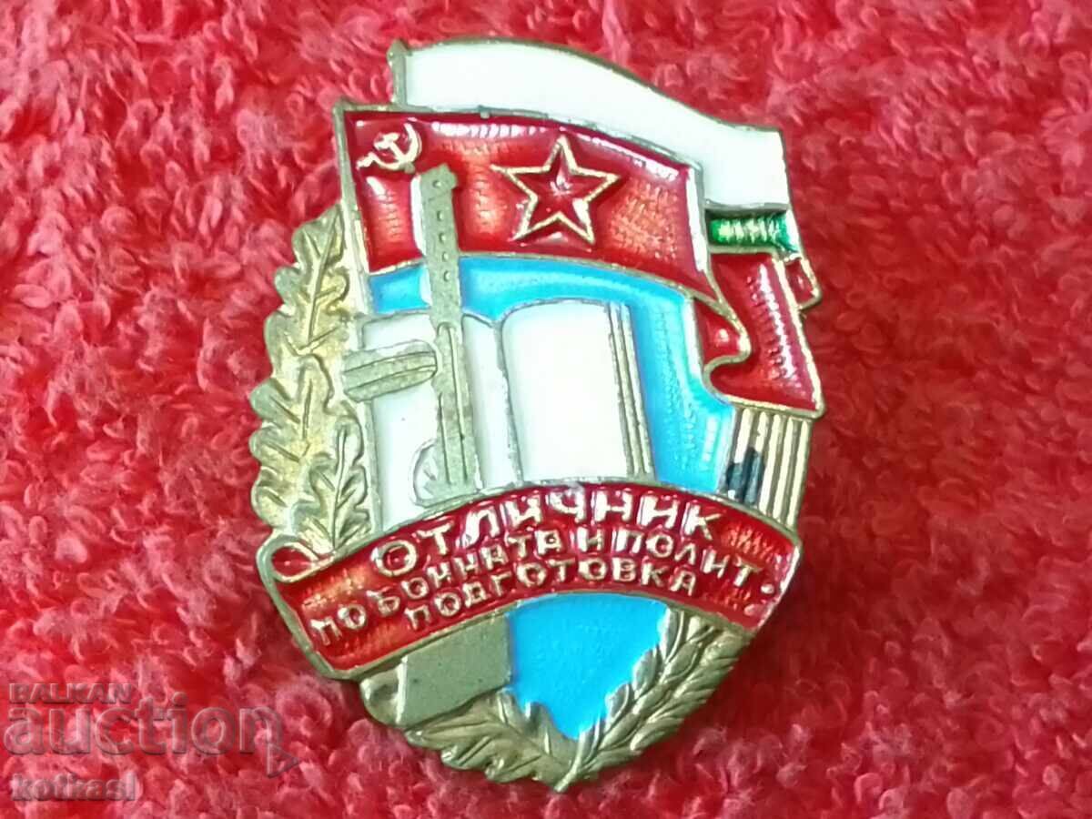 Livrarea Semn distinctiv bronz EXCELENT la pregătire de luptă și politică