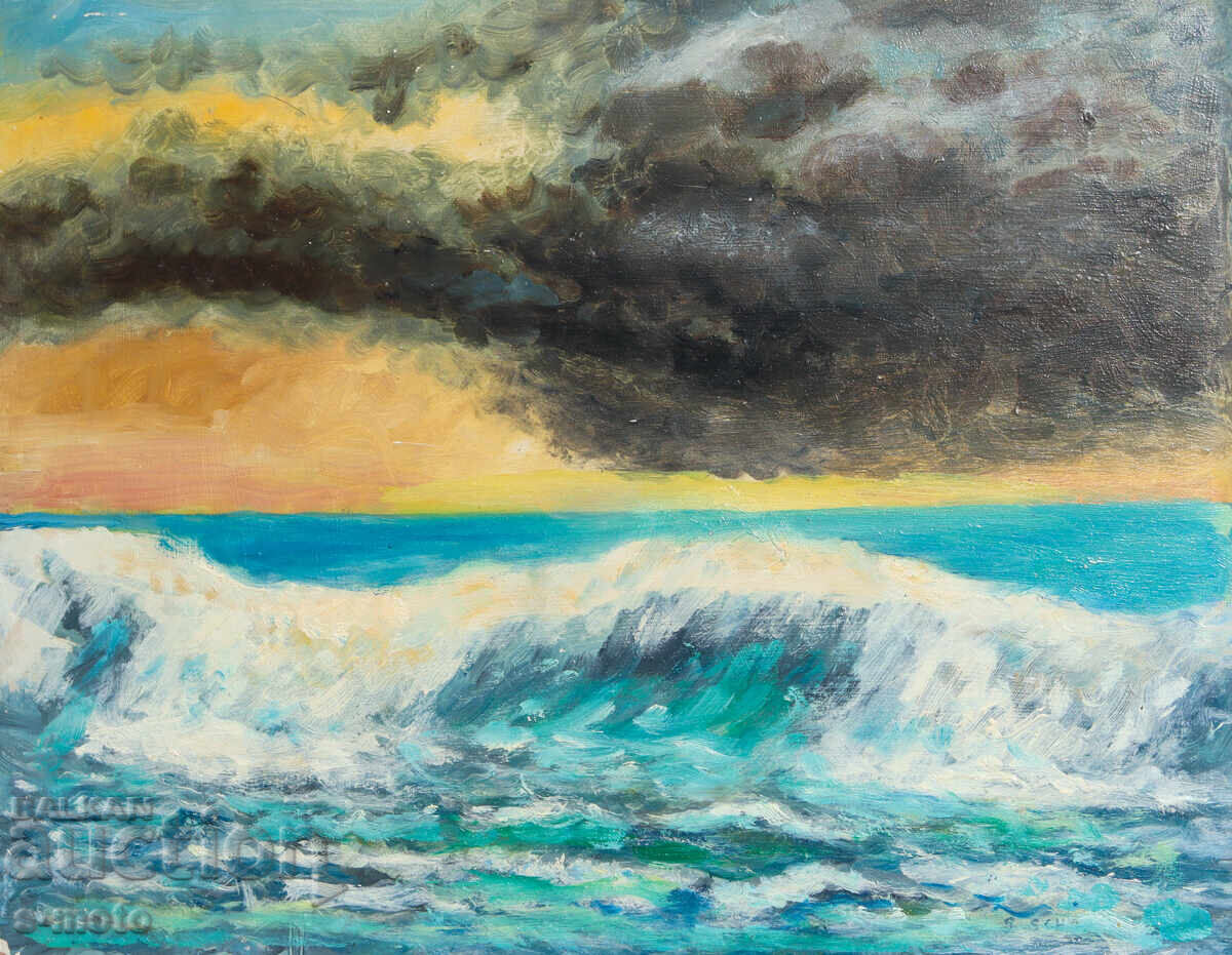 Licitație Sava Shopov uleiuri marine peisaj Licitație Sava Shopov uleiuri marine peisaj