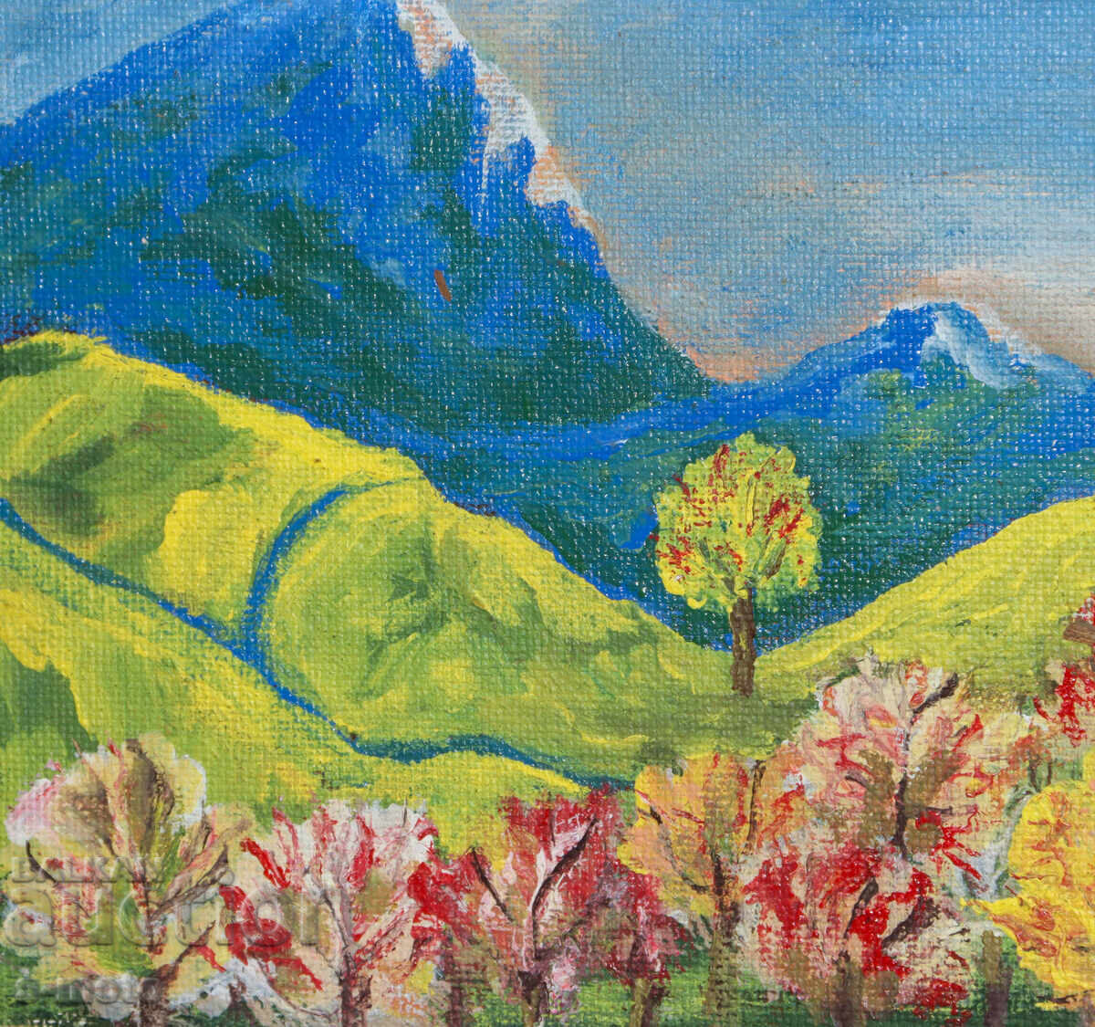 Картина маслени бои планински пейзаж - 5