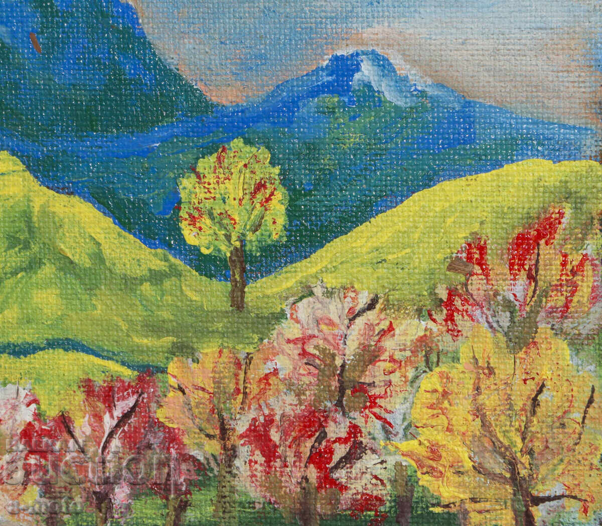 Картина маслени бои планински пейзаж - 6 Картина маслени бои планински пейзаж - 6