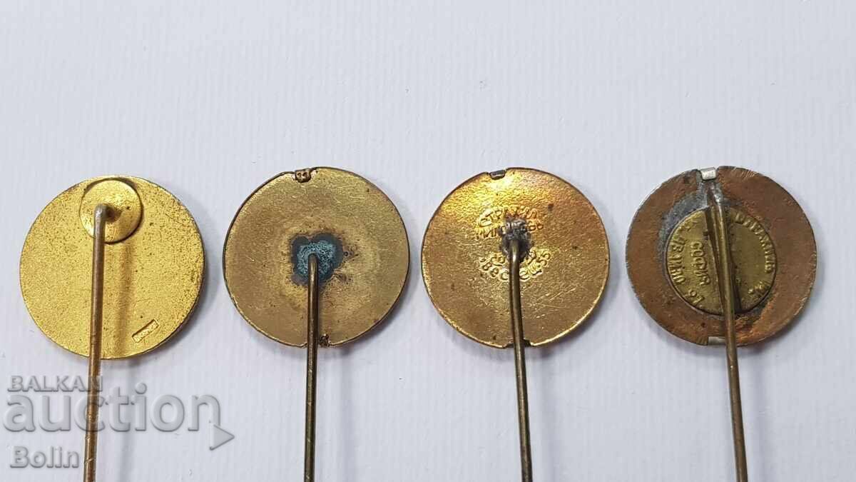 Livrarea 4 buc. Semne regale bulgare, insigne, semn - BTS - Hermes