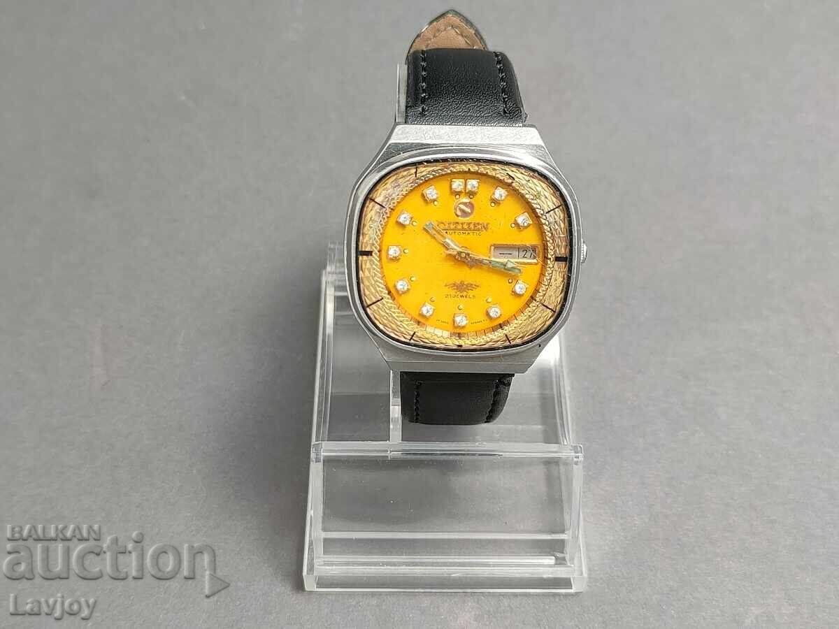 Ръчен ретро часовник Citizen автоматик Ръчен ретро часовник Citizen автоматик