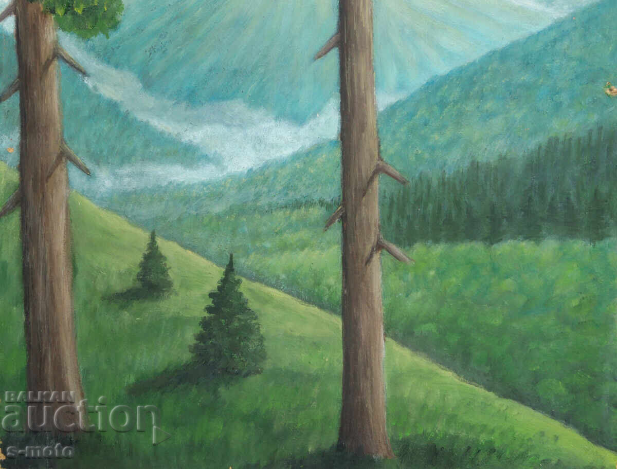 Картина маслени бои планински пейзаж - 6 Картина маслени бои планински пейзаж - 6