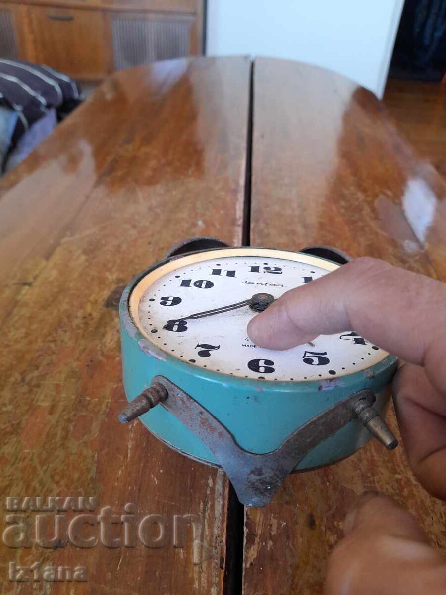 Стар настолен часовник будилник Янтар,Jantar - 6