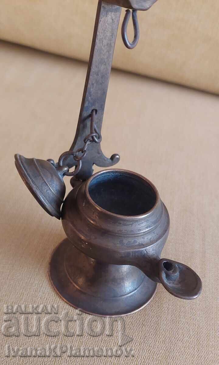 Λάμπα πετρελαίου ορείχαλκου ρετρό για συλλέκτες - 5 Λάμπα πετρελαίου ορείχαλκου ρετρό για συλλέκτες - 5