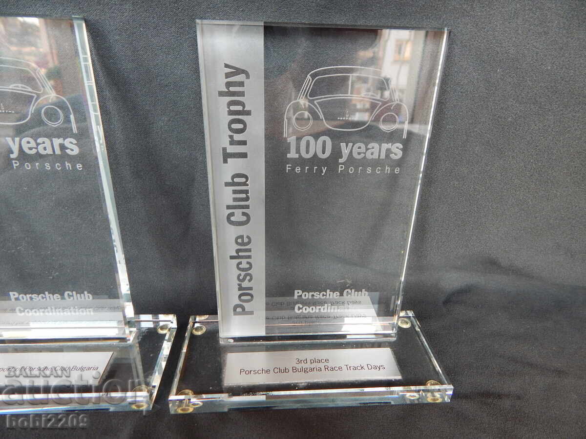Аукцион 100 Години Порше Porsche Trophy Плакет Награда Сувенир