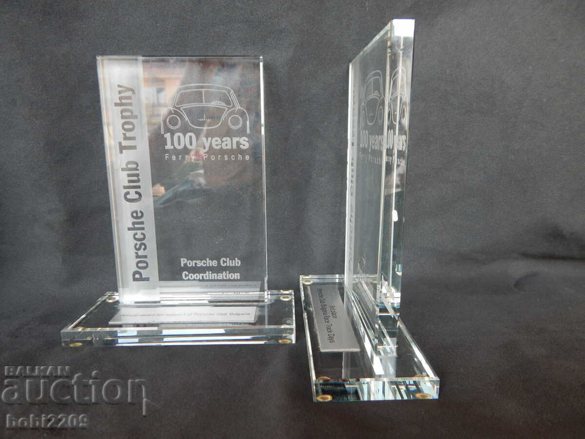 Livrarea 100 Ani Porsche Porsche Trophy Plachetă Premiu Suvenir Livrarea 100 Ani Porsche Porsche Trophy Plachetă Premiu Suvenir
