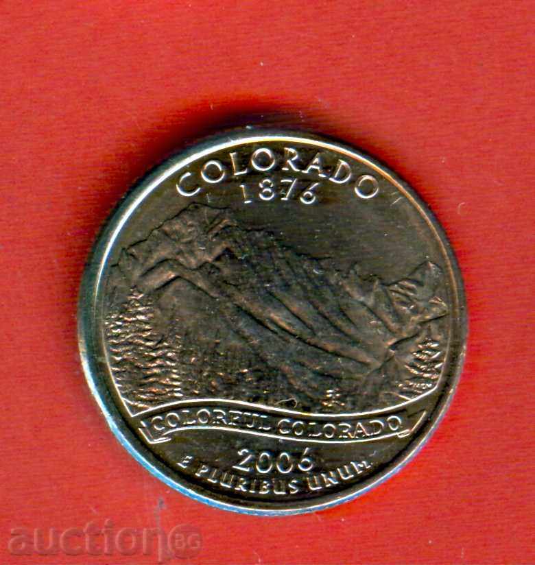 САЩ USA 25 cent емисия issue 2006 P COLORADO НОВА UNC