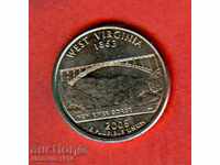 ΗΠΑ ΗΠΑ 25 λεπτά Τεύχος 2005 P WEST VIRGINIA NEW UNC