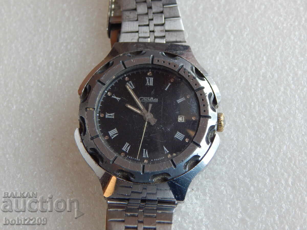 Rŭchen mekhanichen ρολόι Slava, proizvedeno v Rusiya με τιμή € 9.20 | 17.99 BGN Rŭchen mekhanichen ρολόι Slava, proizvedeno v Rusiya με τιμή € 9.20 | 17.99 BGN