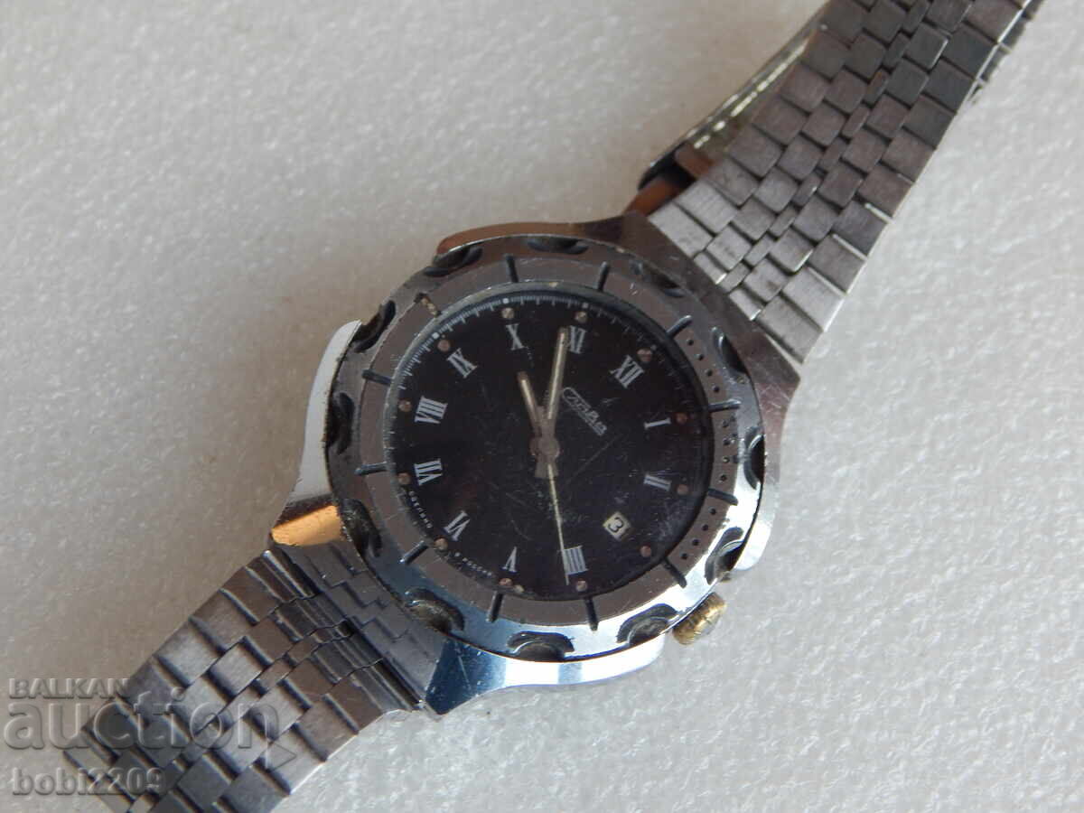 Rŭchen mekhanichen ρολόι Slava, proizvedeno v Rusiya - 5 Rŭchen mekhanichen ρολόι Slava, proizvedeno v Rusiya - 5