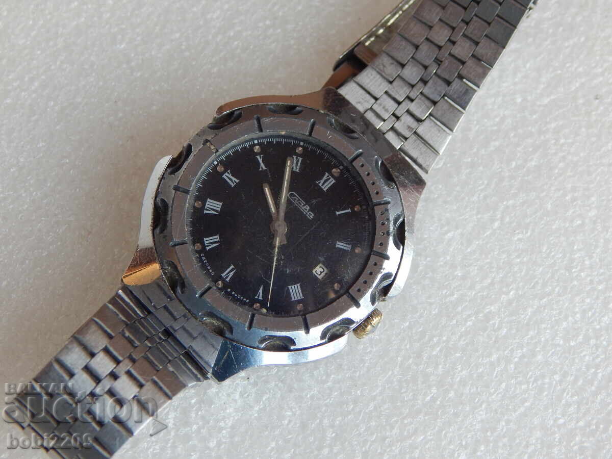 Rŭchen mekhanichen ρολόι Slava, proizvedeno v Rusiya - 7 Rŭchen mekhanichen ρολόι Slava, proizvedeno v Rusiya - 7