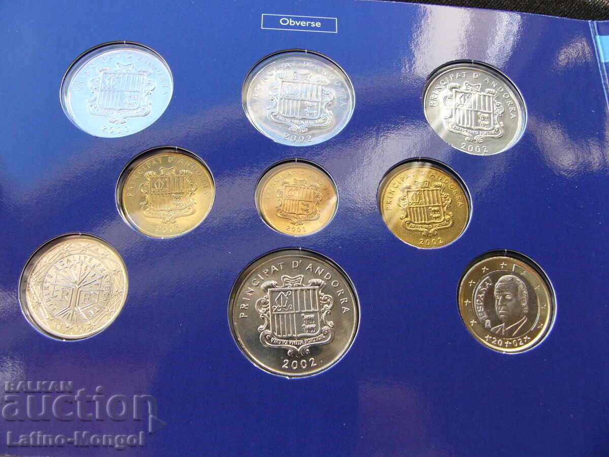 АНДОРА 2002 3 x 1 2 2 x 5 10 цента 1 + 1 евро папка with price € 27.50 | 53.79 BGN АНДОРА 2002 3 x 1 2 2 x 5 10 цента 1 + 1 евро папка with price € 27.50 | 53.79 BGN