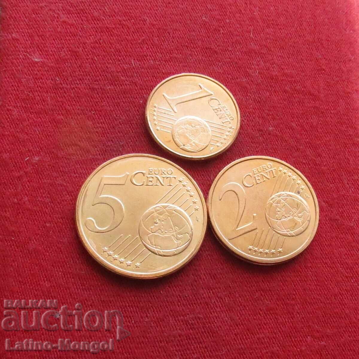 АНДОРА 3 x 1+2+5 цента 2019 UNC с цена € 1.90 | 3.72 лв.