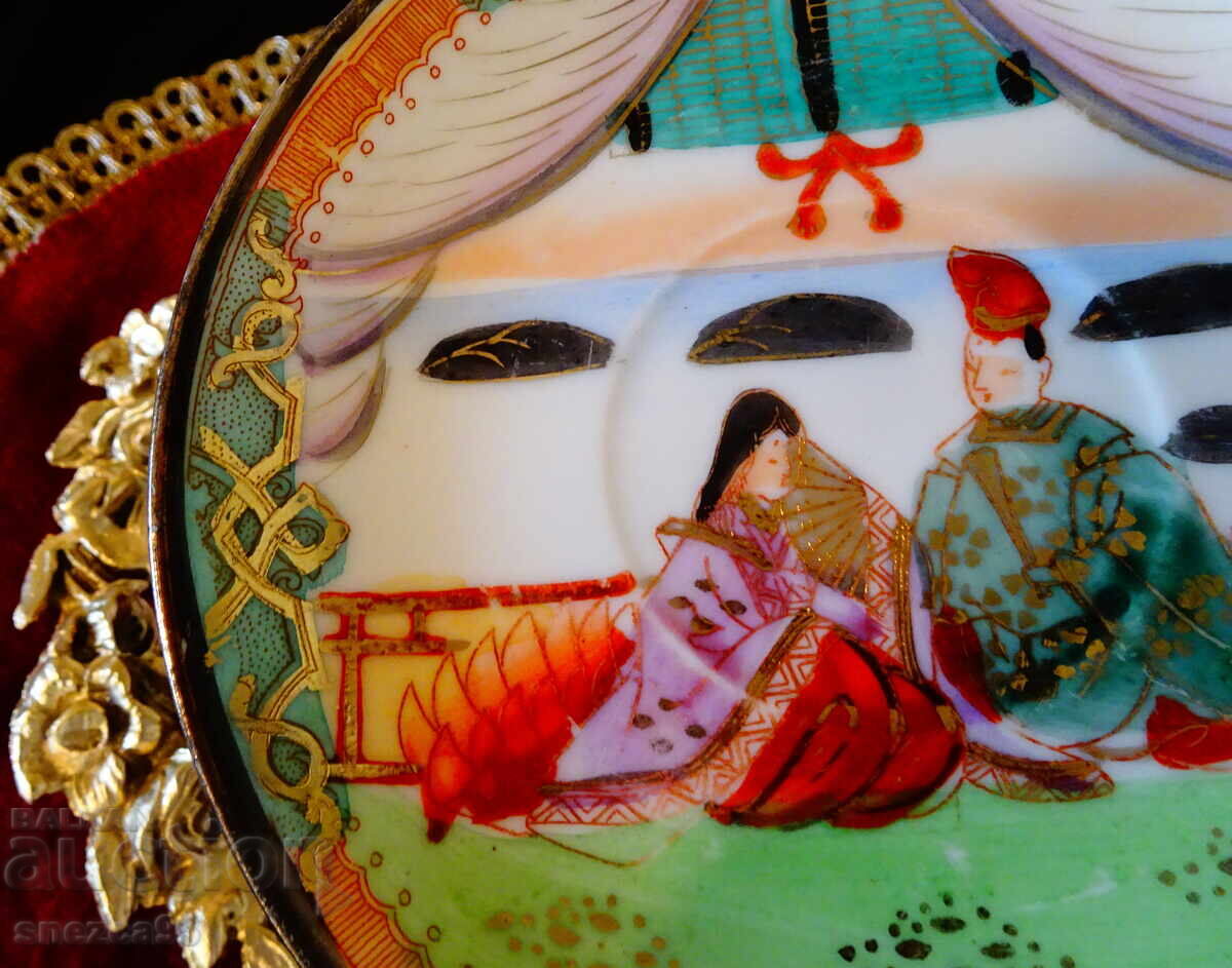 Chinese porcelain plate, gold - 5 Chinese porcelain plate, gold - 5