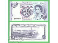 (¯`'•.¸ ΝΗΣΟΣ ΜΑΝ 1 λίρα 1983 UNC ¸.•'´¯)