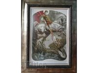 Юлиан Йорданов - картина "Свети Георги", 82х62 см.