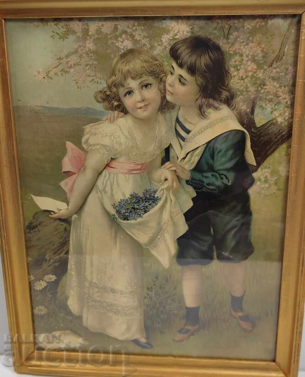 КРАЯТ НА 19-ТИ ВЕК ЦАРСКА ПРЕКРАСНА ГОЛЯМА ЛИТОГРАФИЯ РАМКА с цена € 50.62 | 99.00 лв. КРАЯТ НА 19-ТИ ВЕК ЦАРСКА ПРЕКРАСНА ГОЛЯМА ЛИТОГРАФИЯ РАМКА с цена € 50.62 | 99.00 лв.