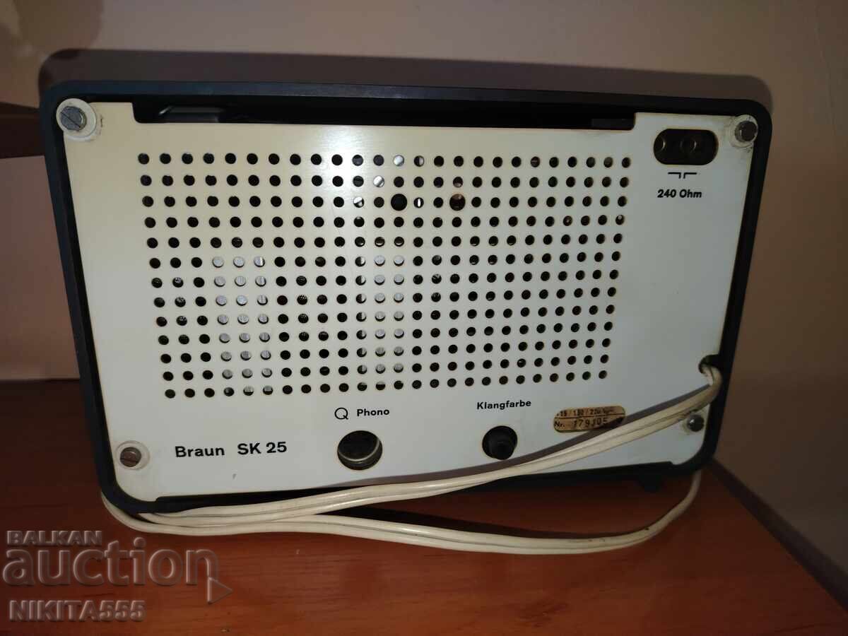 Малко бакелитено радио Braun Sk 25, Germany, 1961г. - 5 Малко бакелитено радио Braun Sk 25, Germany, 1961г. - 5