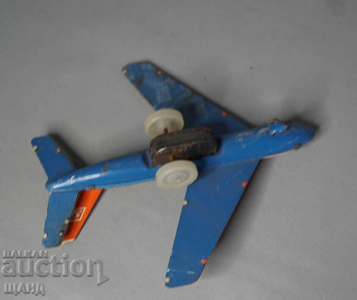 Стара Руска метална  играчка модел самолет - 5