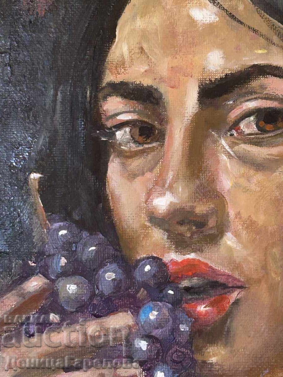 Доставка на Деница Гарелова картина 30/40 ”Грозде” Доставка на Деница Гарелова картина 30/40 ”Грозде”