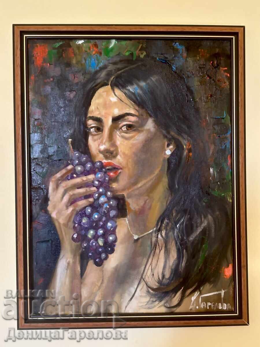 Деница Гарелова картина 30/40 ”Грозде” Деница Гарелова картина 30/40 ”Грозде”