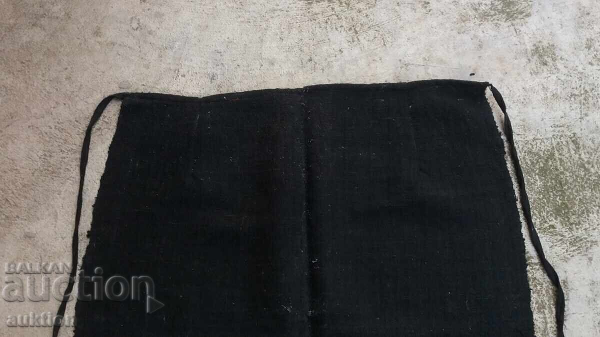 Auction Revival-era hand-painted woolen apron Auction Revival-era hand-painted woolen apron