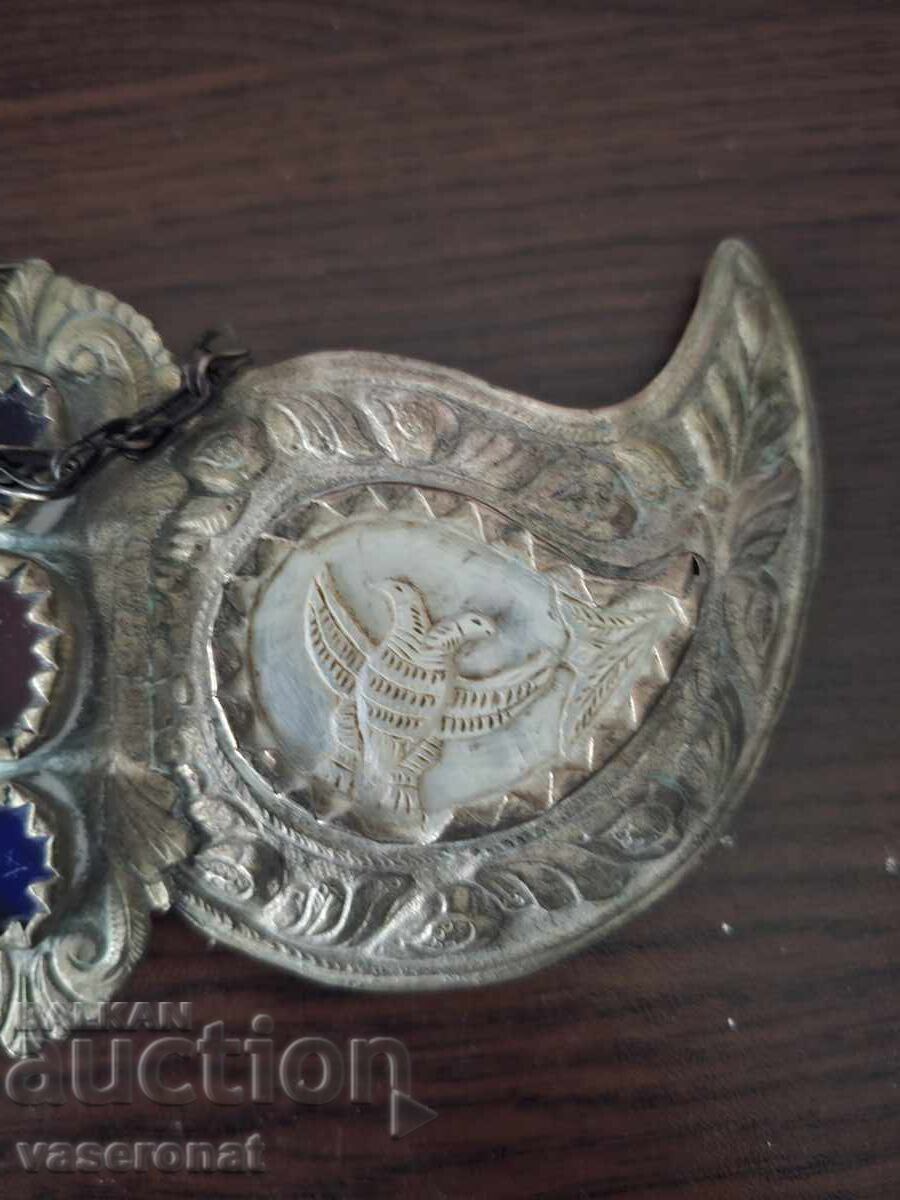 Αναγεννησιακές ασημένιες παφτές με μαργαριτάρι - 5