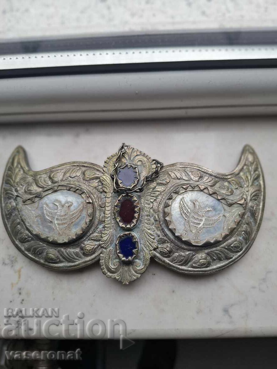 Αναγεννησιακές ασημένιες παφτές με μαργαριτάρι