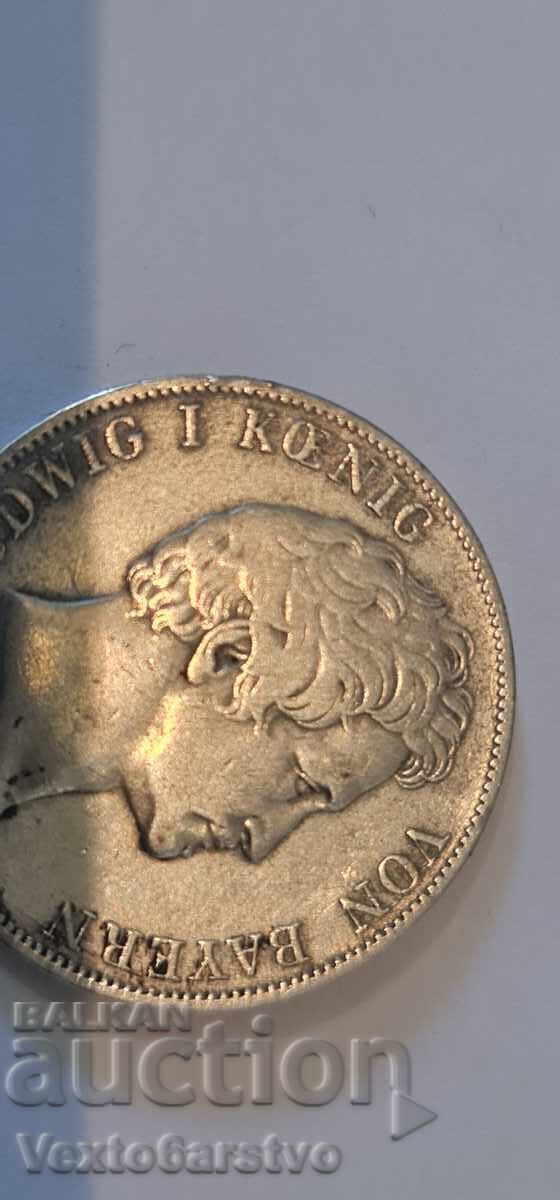 Аукцион Монета- 1 гулден 1842 г.Сребро 900- 10.6 гр. Германия-БЗЦ. Аукцион Монета- 1 гулден 1842 г.Сребро 900- 10.6 гр. Германия-БЗЦ.